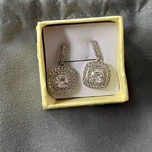 Rockbox silver earrings